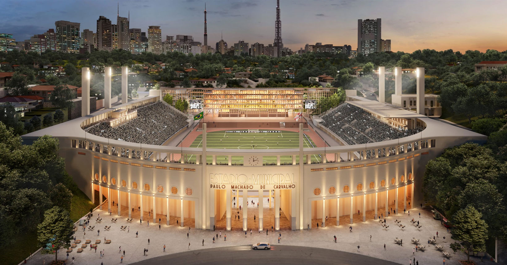 Treino de corrida no Pacaembú São Paulo